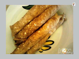 Блины со сметано творожной начинкой