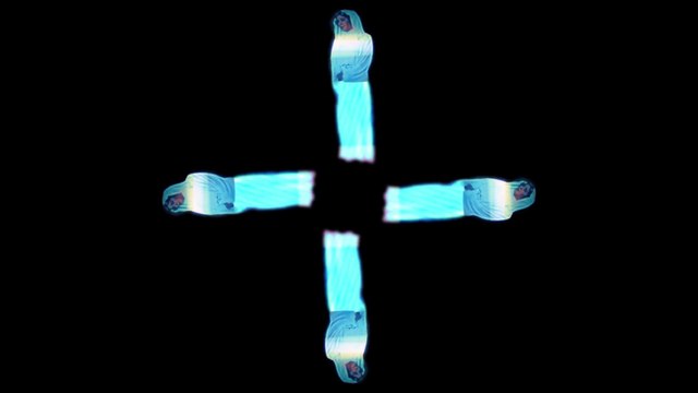 Princess Leia Hologram - Screen Up - Pyramid Hologram Holographic 3D [4K]