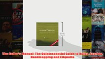 Download PDF  The Golfers Manual The Quintessential Guide to Rules Scoring Handicapping and Etiquette FULL FREE