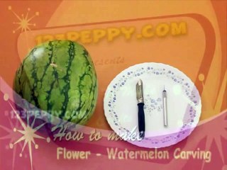 Fruit Carving - Flower with Watermelon