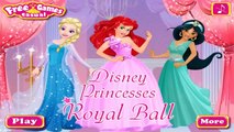 Princess Disney-Royal Ball Elsa, Ariel, Jasmine-Games For Girls HD
