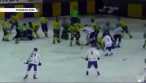 Драка сборной Украины и Монголии. Чемпионат мира по хоккею с мячом