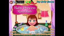 Baby Princess Royal Bath Baby Care Game For Kids Disney Princess 2014