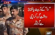 Rangers arrested 3 RAW terrorists from Karachi