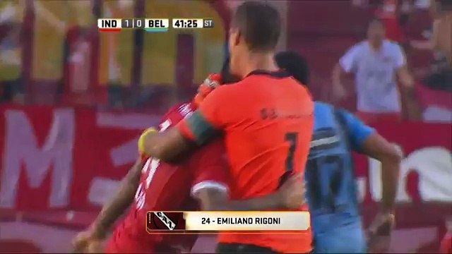 Gol de Rigoni. Independiente 1 - Belgrano 0. Fecha 1. Primera División 2016