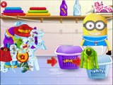 Baby Minion Trys Washing Clothes-Baby Games-Washing Games
