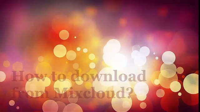 Downloader Mixcloud .mp3 without downloader!