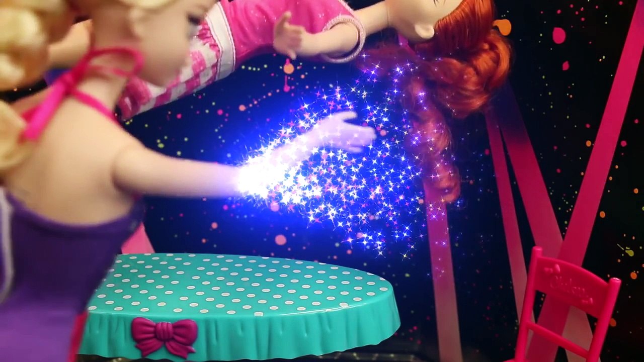 Frozen Anna & Spiderman TRAPPED Disney Princess Elsa Barbie Doll Magic Show & Failed Powers