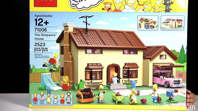 The SIMPSONS HOUSE - LEGO Simpsons Set 71006 - Time-lapse Build, Unboxing & Review!