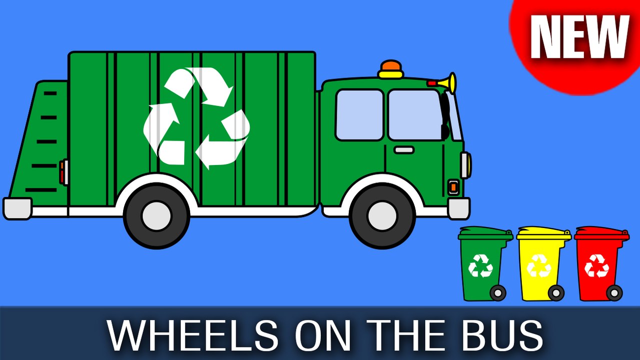 GARBAGE TRUCK | Wheels On The Bus | Learning Colors | Nursery Rhymes | HD Version from Ro Ri Ro