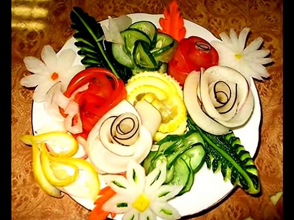 Нарезка овощей. Оформление нарезки