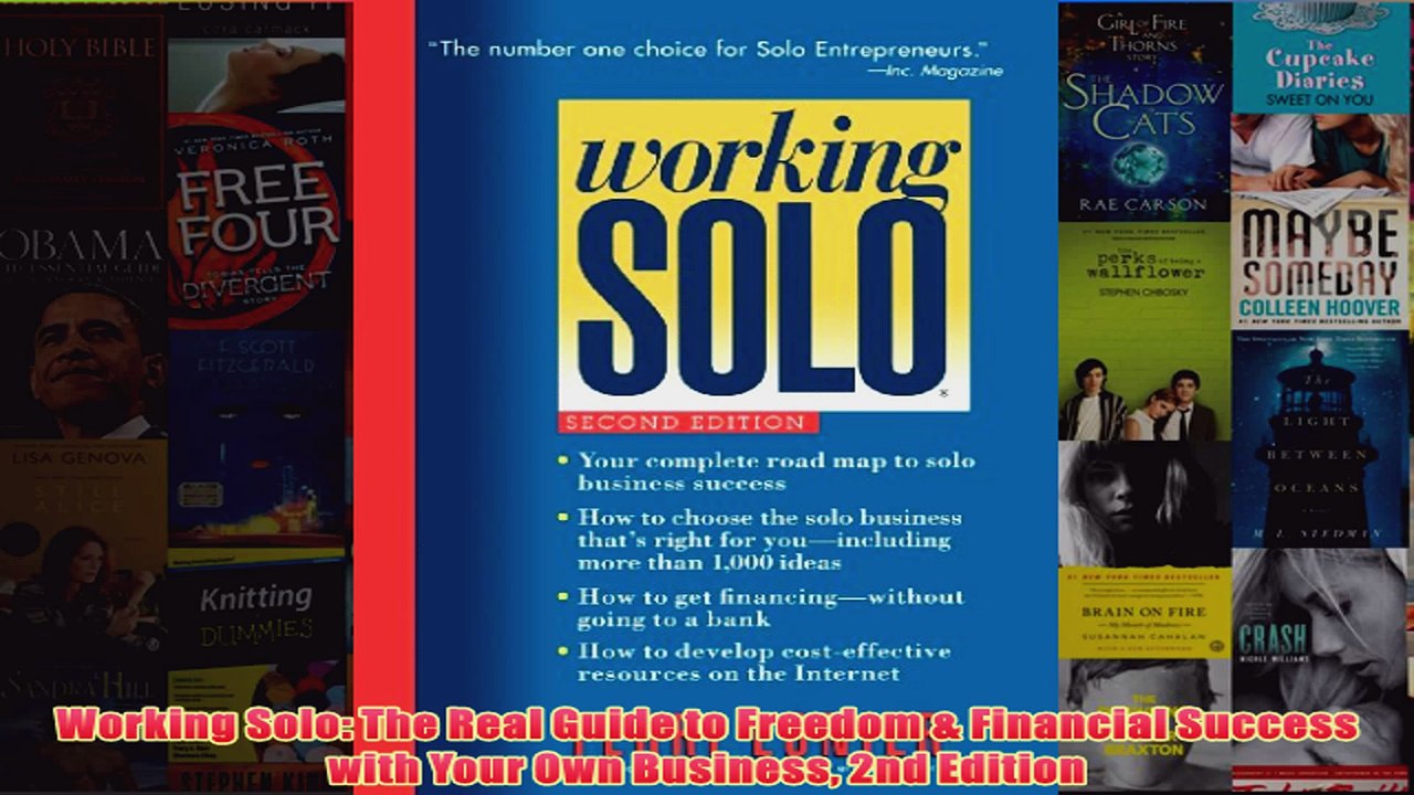Download PDF  Working Solo The Real Guide to Freedom  Financial Success with Your Own Business 2nd FULL FREE