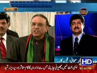 Zardari ke beyan per Hamid Mir ka jawab