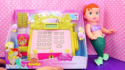 Disney Princess Electronic CASH REGISTER ROYAL BOUTIQUE Little Mermaid Ariel Mermaid Doll