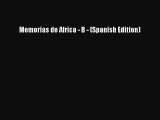 Read Memorias de Africa - B - (Spanish Edition) PDF Online