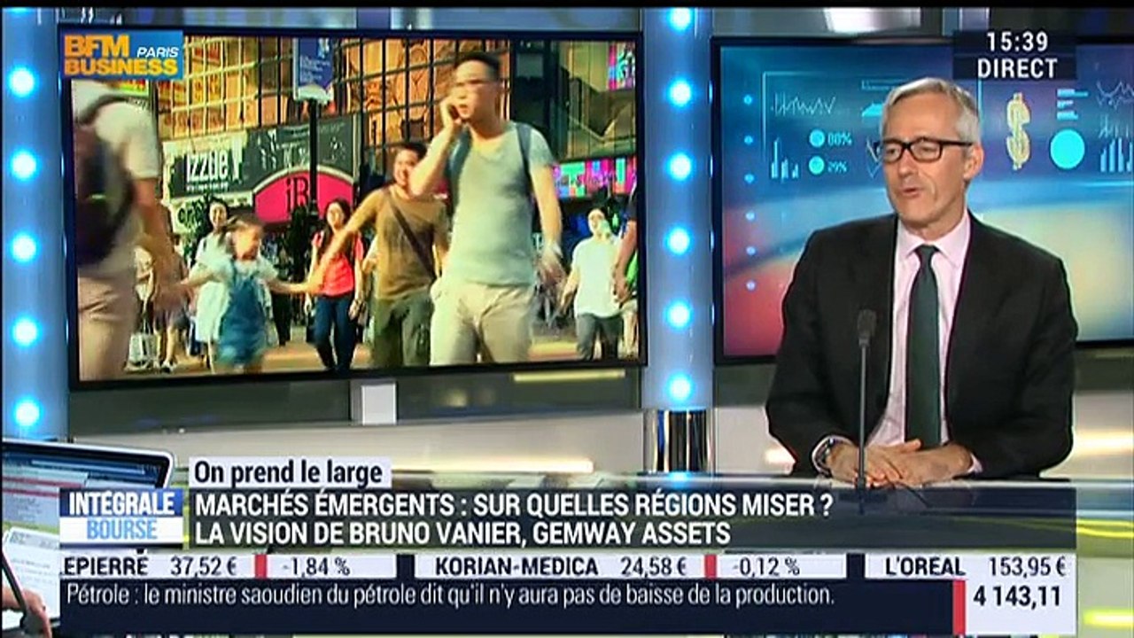 On prend le large: "Les marchés émergents baissent depuis le début de l'année, mais pas plus que les pays développés", Bruno Vanier - 24/02