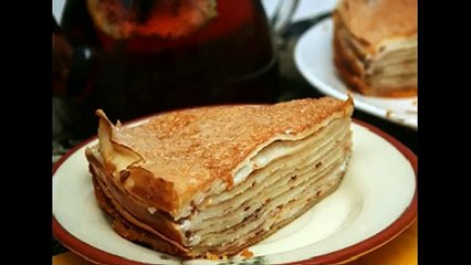 Блинный торт с сырным кремом