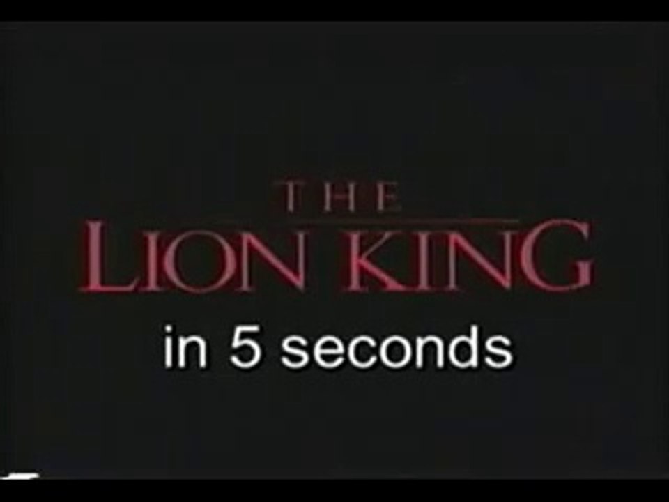 HAHA lion king in 5 seconds