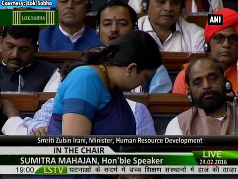 Irani slams Rahul Gandhi over Rohith Vemula case