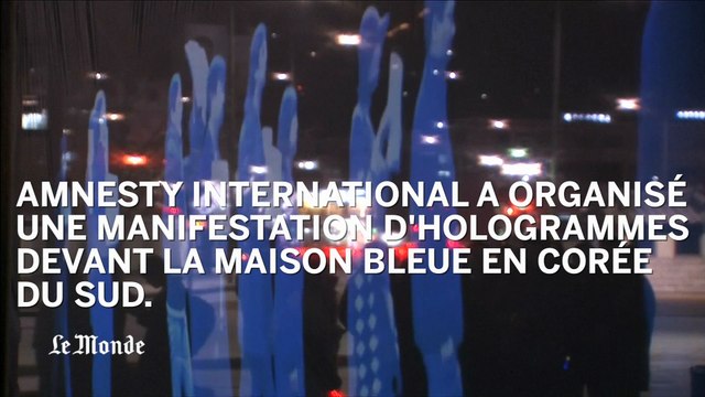 Corée du sud : une manifestation d'hologrammes pour la liberté d'expression
