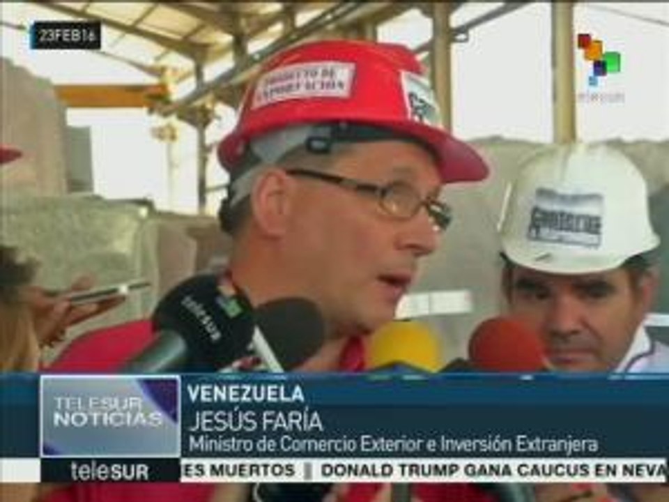 Jesús Faría informa de incremento en las exportaciones venezolanas