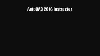 Download AutoCAD 2016 Instructor Ebook Free