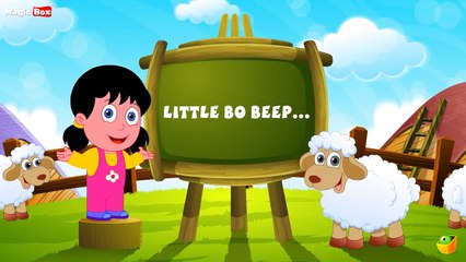 Karaoke: Little Bo Beep Songs With Lyrics Cartoon/Animated Rhymes For Kids