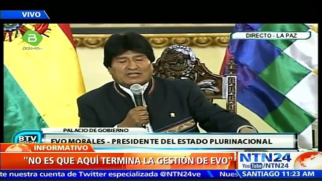 No porque ganó el No, ha acabado la vida de Evo Morales: presidente boliviano tras derrota en referendo reeleccionista