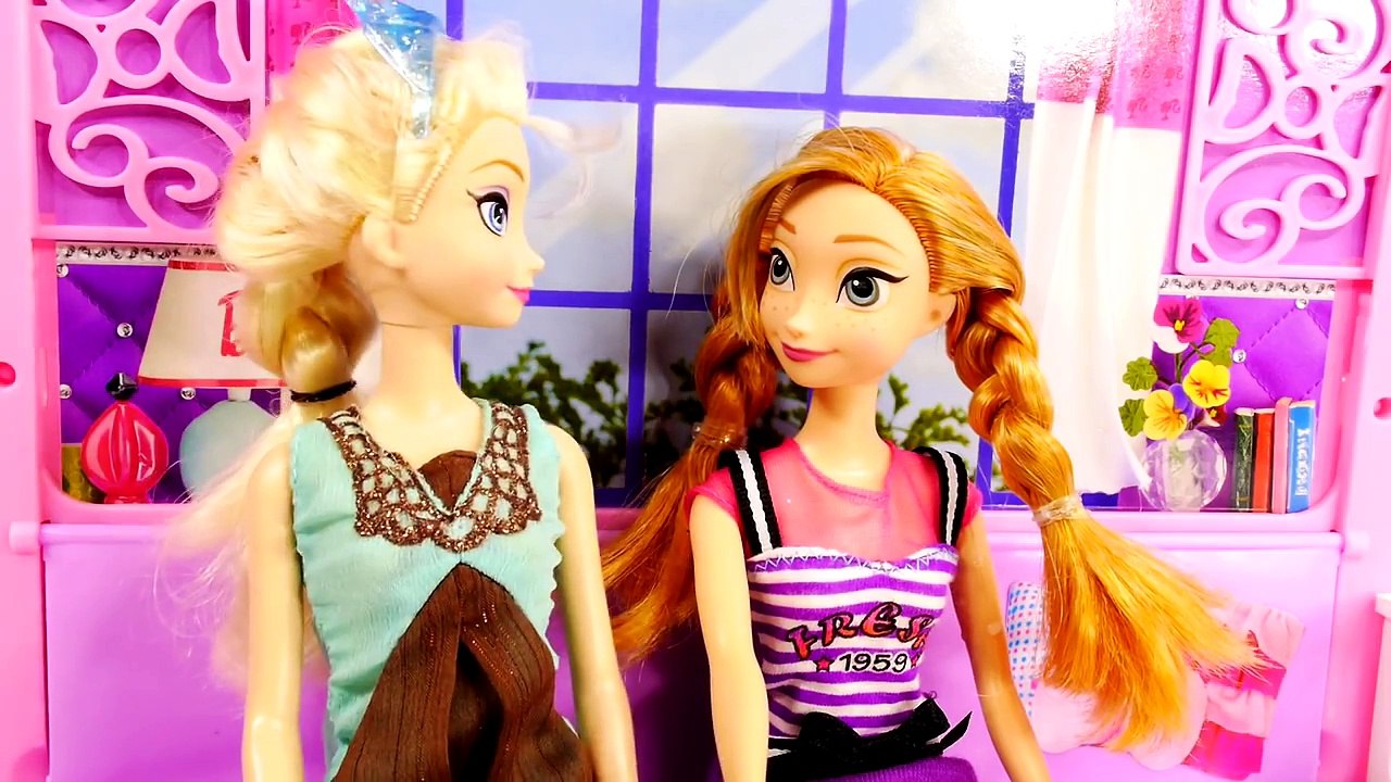 Barbie Doll House One Direction Harry Disneys Frozen Elsa and Anna Play Doh Episode 2