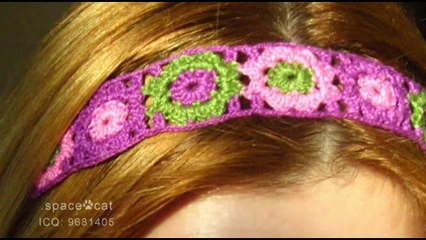 Вязанный ободок на голову
