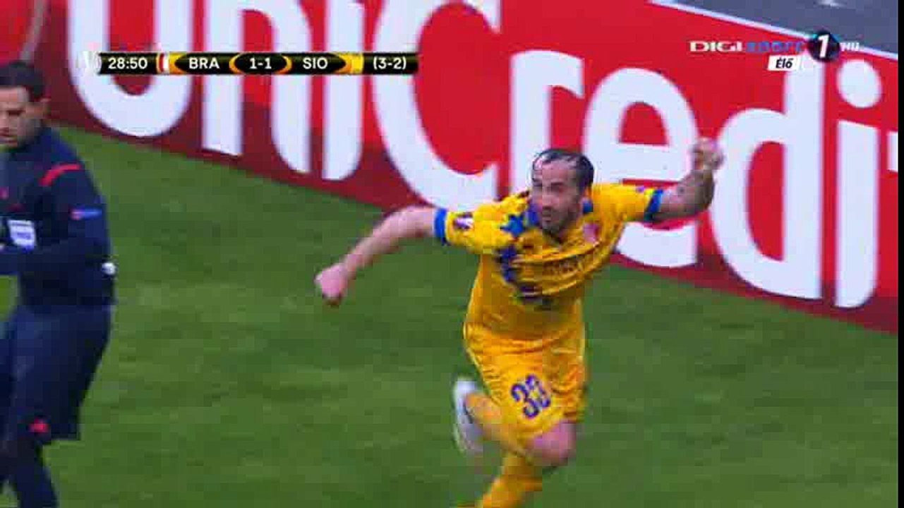 Theofanis Gekas Goal HD - Braga 1-2 Sion - 24-02-2016