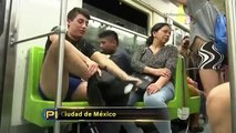 Más de 5000 personas viajaron sin pantalones en el metro de México