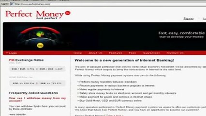 How To Create Perfect Money Account