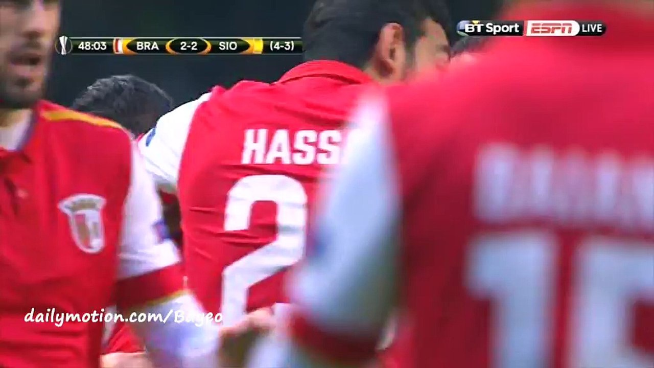 Nikola Stojiljkovic Goal HD - Braga 2-2 Sion - 24-02-2016