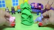 Peppa Pig is making Christmas tree with play doh and all Peppa pig characters