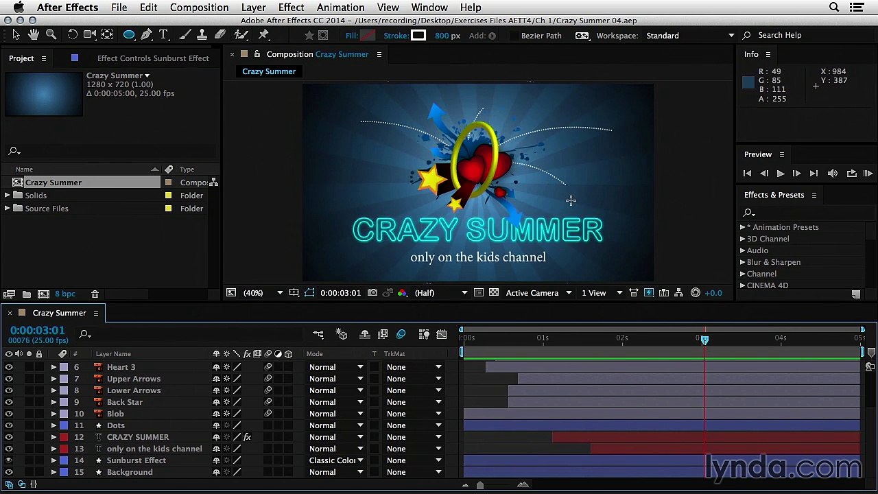 006 Creating a repeating timer animation - After Effects Techniques