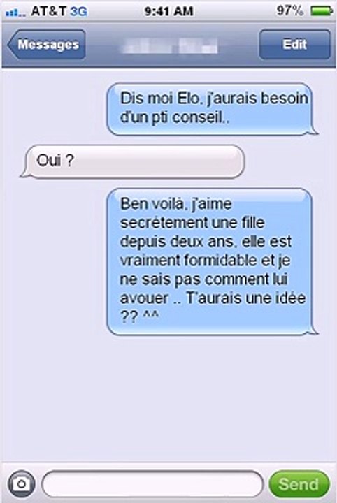Conseil d'amour raté !!