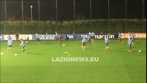 Lazio-Galatasaray, rifinitura della Lazio a Formello 24.02.2016