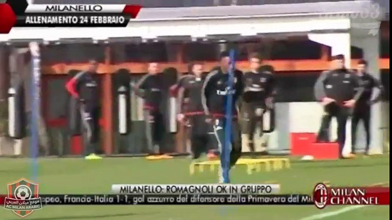 Milan training session 24.02.2016