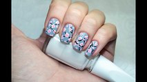 Cherry Blossom Sakura Tree Nail Art Design - Дизайн ногтей Сакура