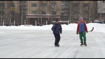 Торможение на параллельных коньках. Пособие по хоккею с мячом ИФКСиЗ САФУ