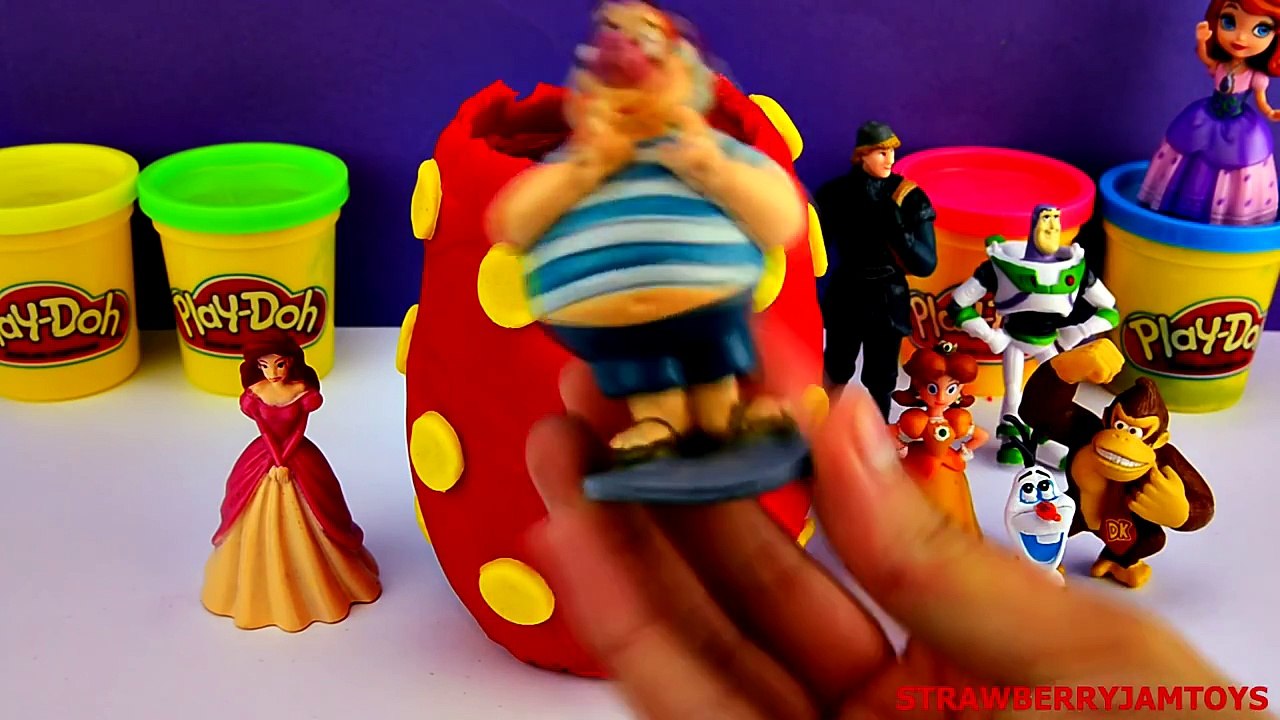 Magic Play Doh Surprise Egg with Mickey Mouse Shopkins Frozen My Little Pony & More by StrawberryJam