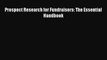 [PDF] Prospect Research for Fundraisers: The Essential Handbook Read Full Ebook