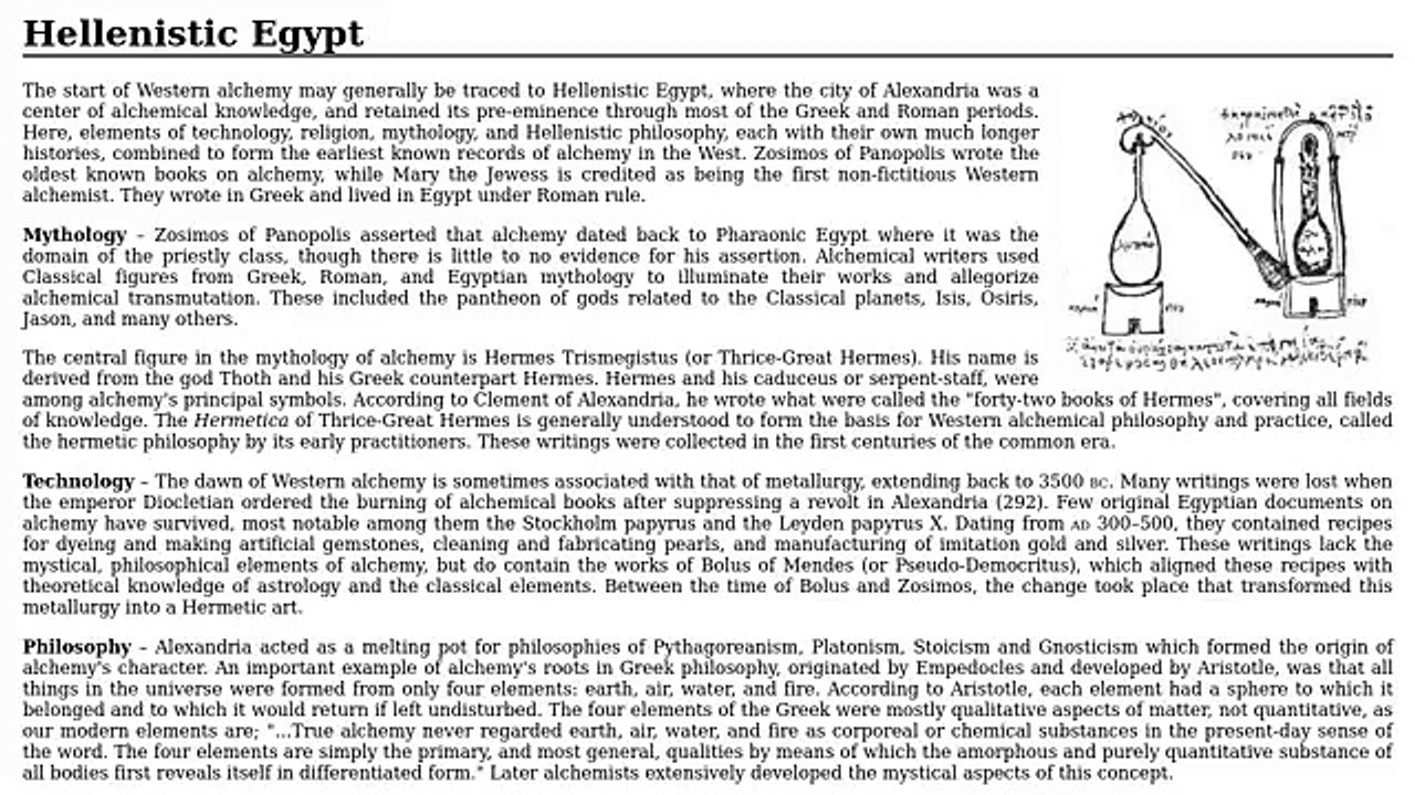 Hellenistic Egypt Alchemy 1 (World Music 720p)