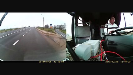 Тест-двайв перед продажей Opel - авария с автобусом