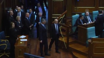 High Tension İn The Parliament Of Kosovo
