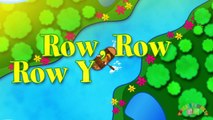 ROW ROW ROW YOUR BOAT | Nursery Rhymes TV. Toddler Kindergarten Preschool Baby Songs.