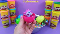 Play Doh Dippin Dots Surprise Eggs SpongeBob Moshi Monsters Peppa Pig Mickey Mouse My Little Pony