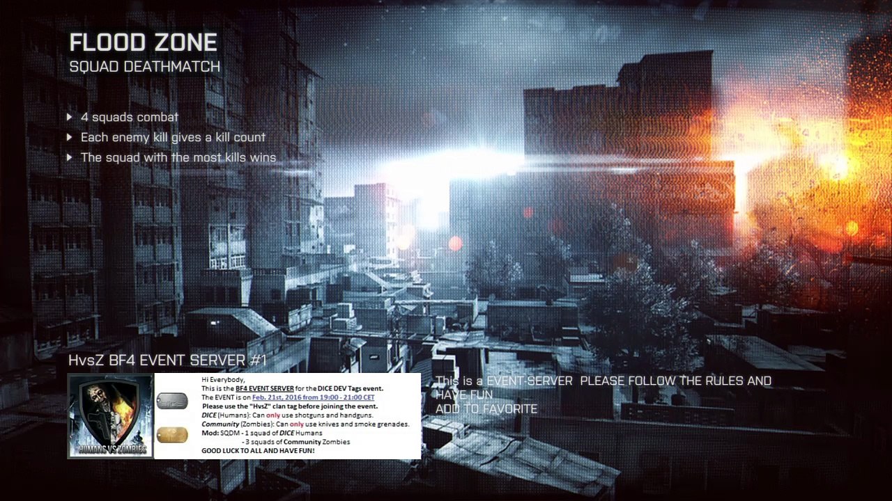 BF4 HvsZ event!