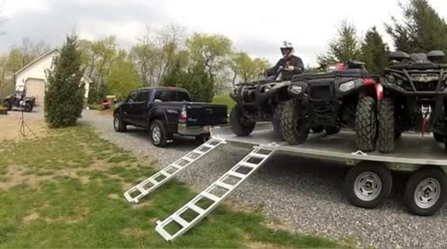 How To Safely Load and Unload and ATV Trailer